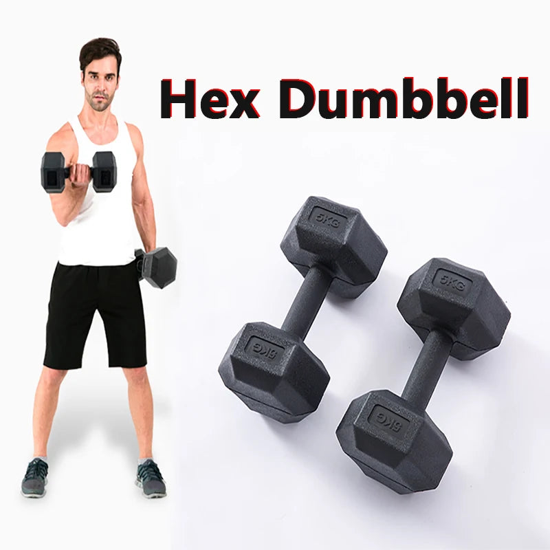 Hex Dumbbell Weights Hexagonal