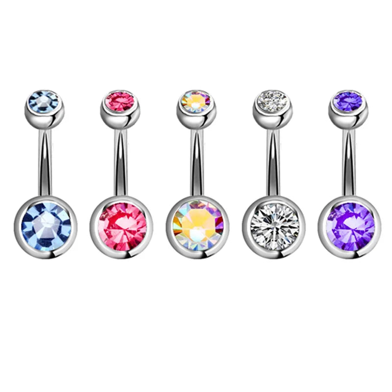 5-12pc/Set Cute Dangle Belly Ring Pack 14G Navel Piercing Bulk Sexy Belly Ring Set Belly Button Ring Lot Pircing Ombligo Jewelry