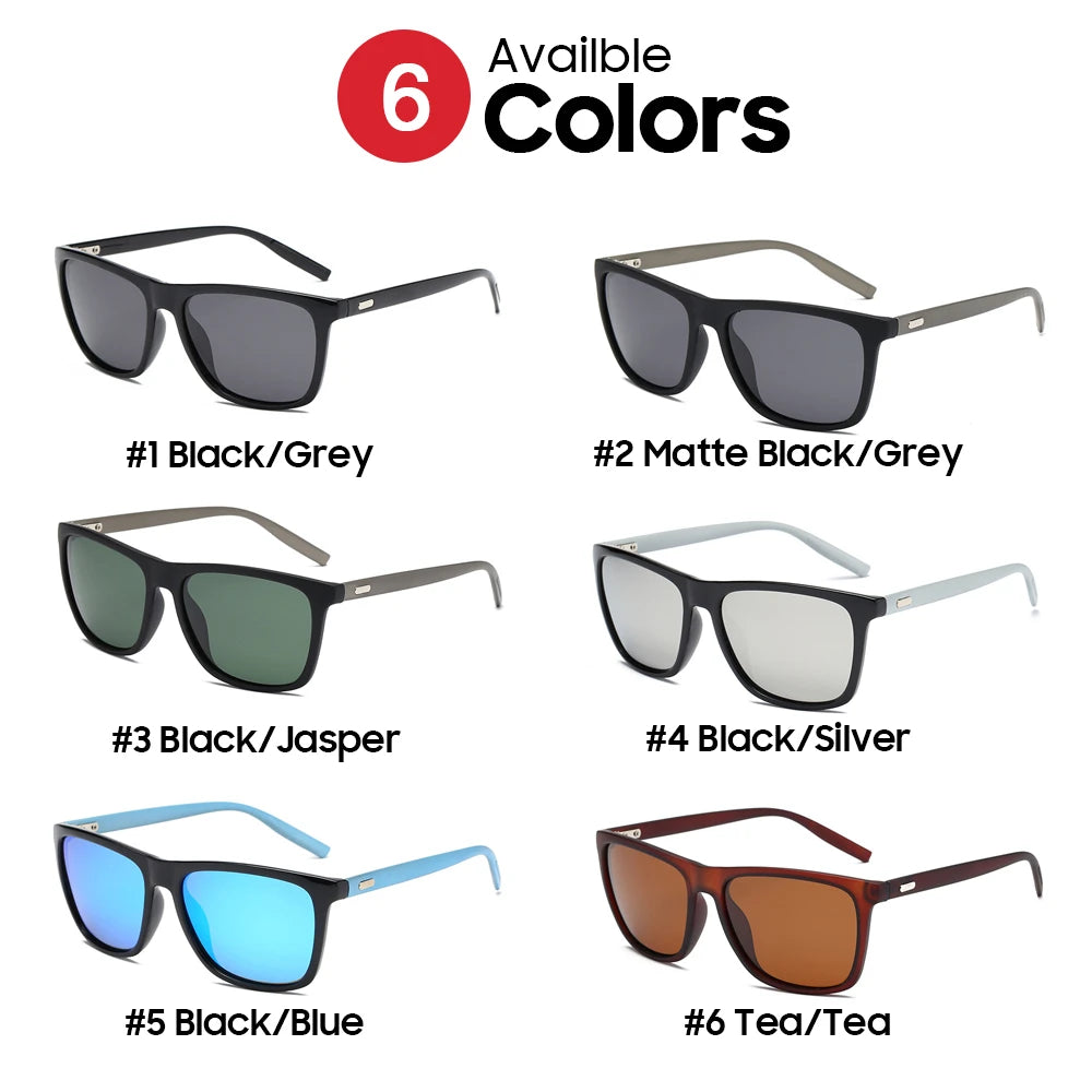 VIVIBEE Quadratische Sonnenbrille Polarisiert für Männer 2024 Trending Design UVA UVB Schutz Sonnenbrille Frauen Fahrer Polarisierte Shades