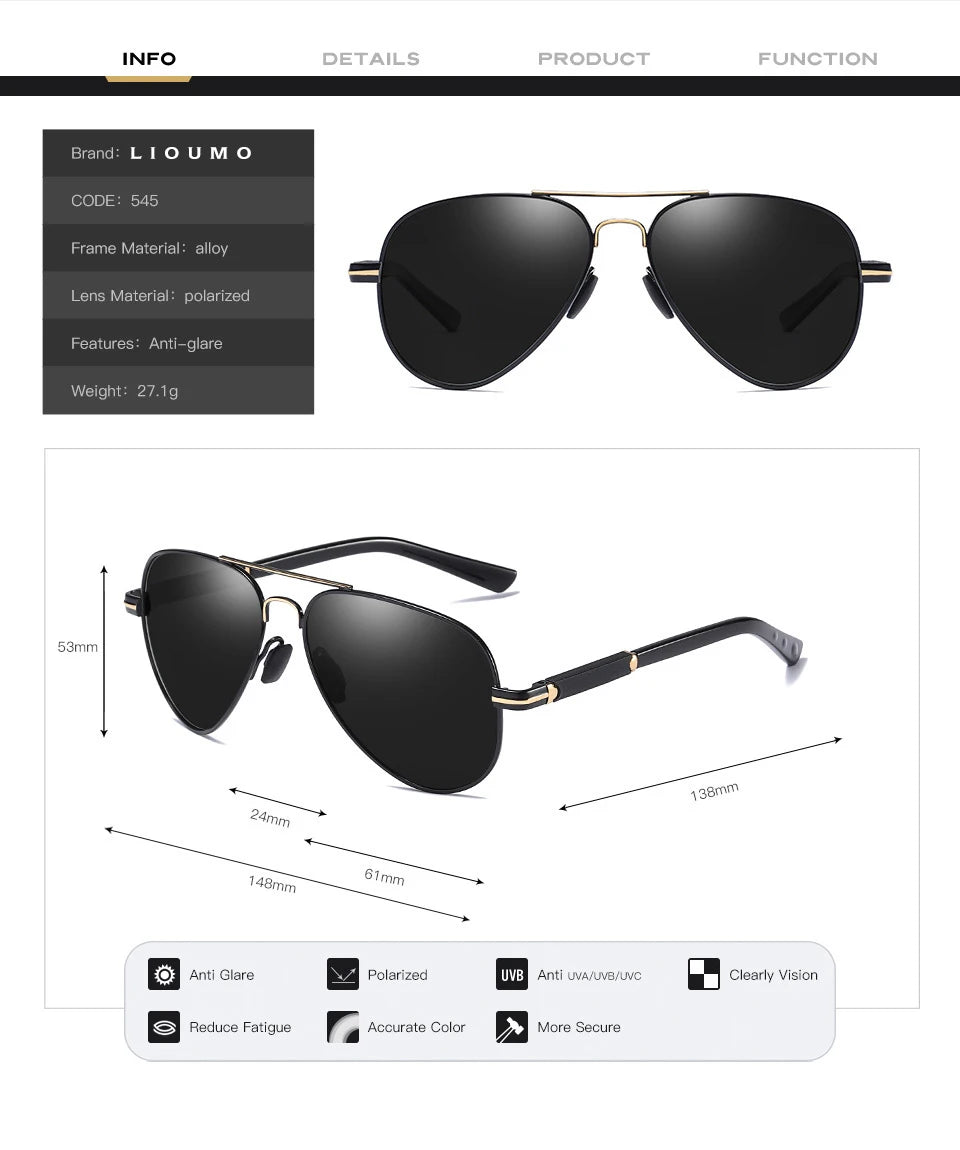 2022 neue Trend Qualität Titan Legierung Sonnenbrille Polarisierte Männer Photochrome Sonnenbrille Frauen Pilot Spiegel Shades Oculos De Sol