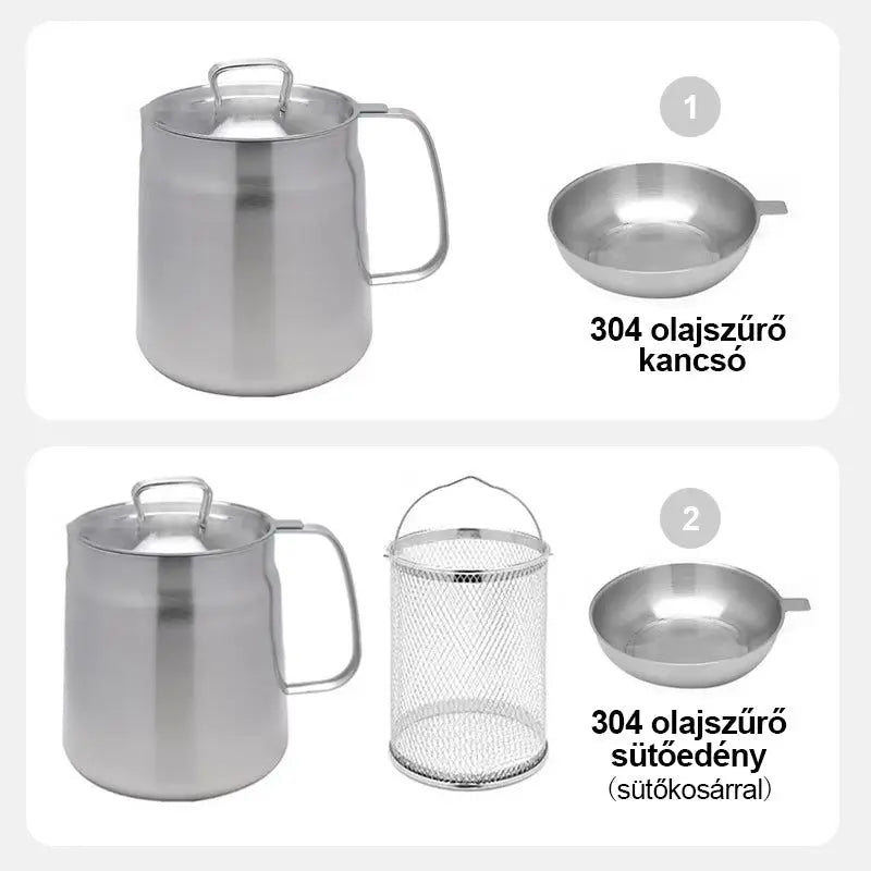 304 Stainless Steel Deep Frying Pot