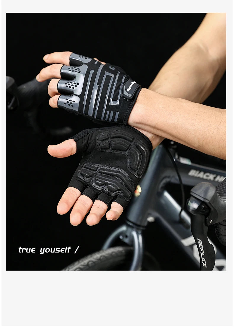 Gants de cyclisme de sport Gants de vélo à demi-doigts - Gants de vélo de montagne pour hommes et femmes Gants de vélo VTT Entraînement