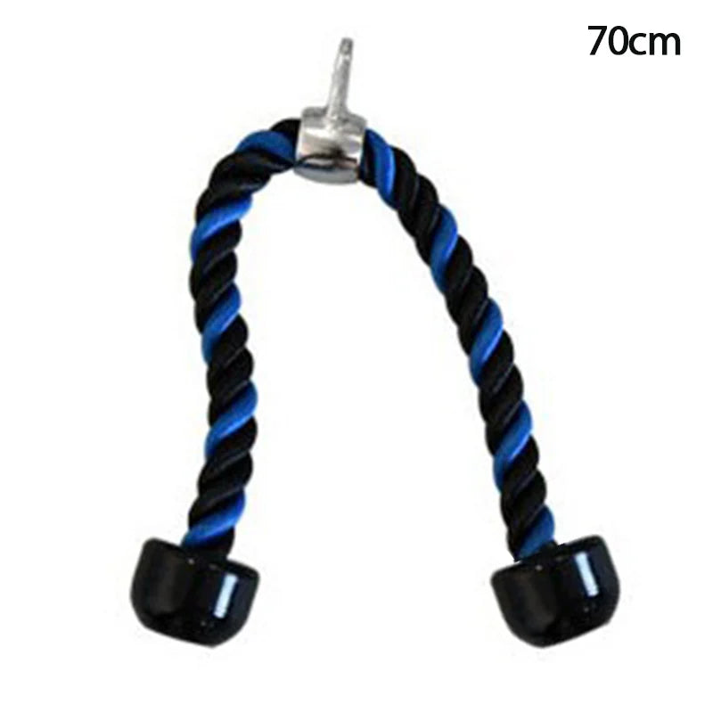 Gym Triceps Ropes Single Double Head Fitness Heavy Duty Pull Down Handles Back Arm Muscle Training Rope Pulley Cable Machine