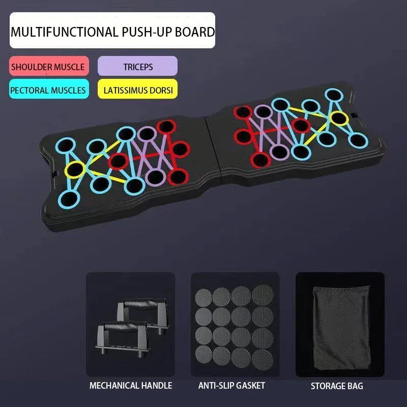 Multi-Function Push Up Board Foldable Push-Up Rack ABS Training Board Push Up Bars Exercise Men Fitness Equipment for Home Gym