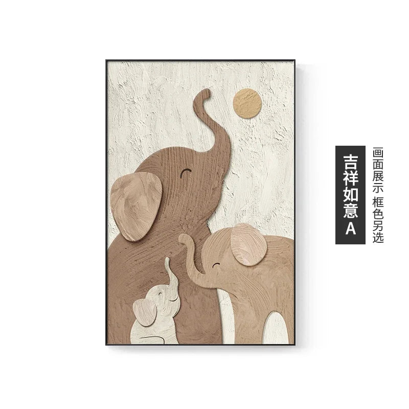 Luxury Elephant Wall ArtMural