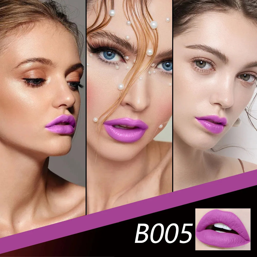 Matte Nude-Lippenstift, samtig, lichtecht, nicht klebend, Nude-Lippenstift, matter Lippenstift, lang anhaltender, wasserfester Lippenstift für Frauen