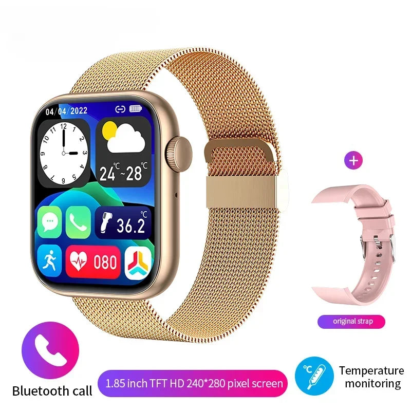 Montre connectée Xiaomi 2024 avec chargement sans fil, appels Bluetooth, montre connectée pour hommes et femmes, bracelet de fitness, cadran personnalisé