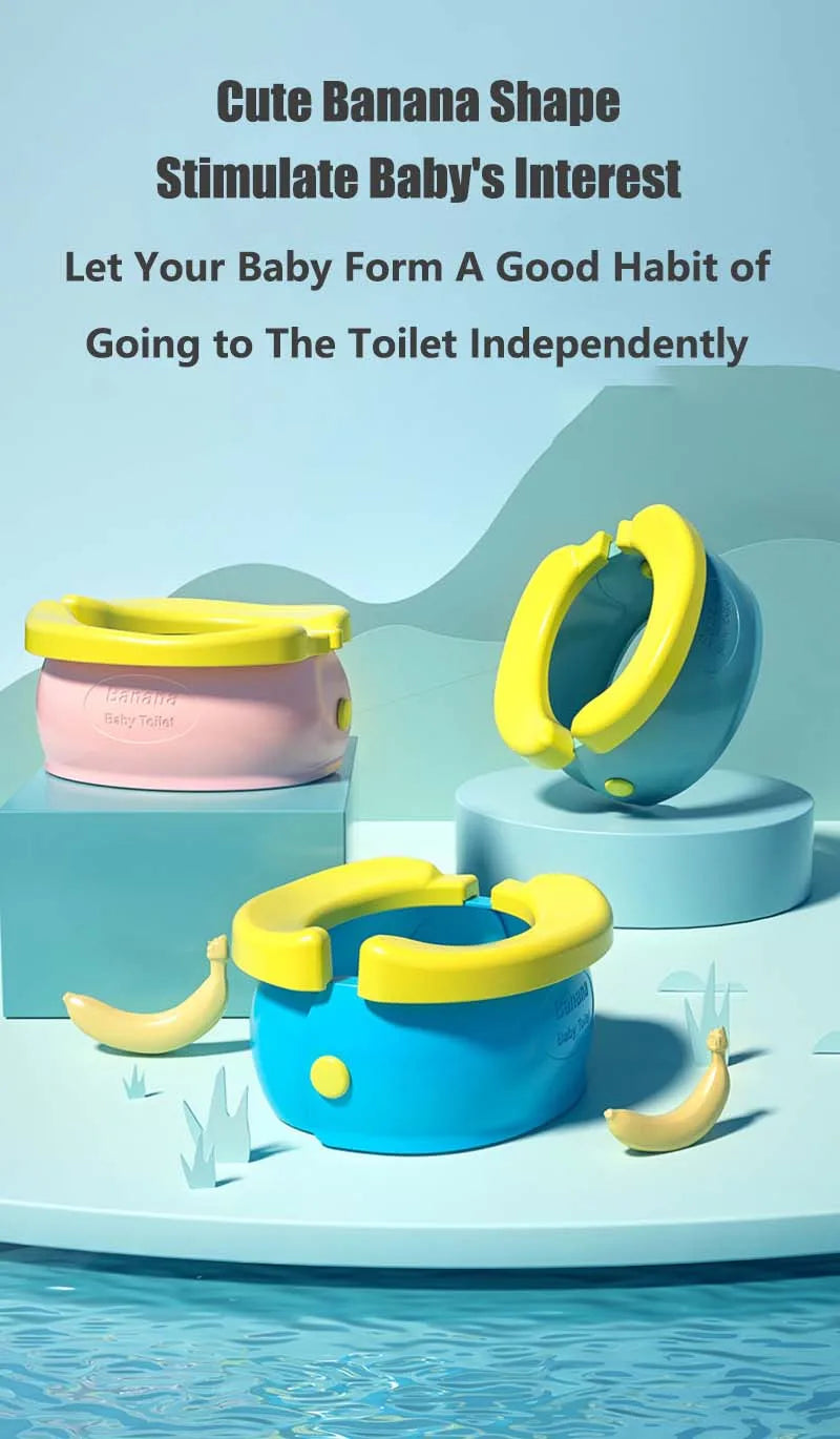 Siège de toilette portable Banana Tourist Potty Pot pour enfants Siège d'apprentissage de la propreté Siège de toilette pour enfant Pot portable Urinoir pour enfant