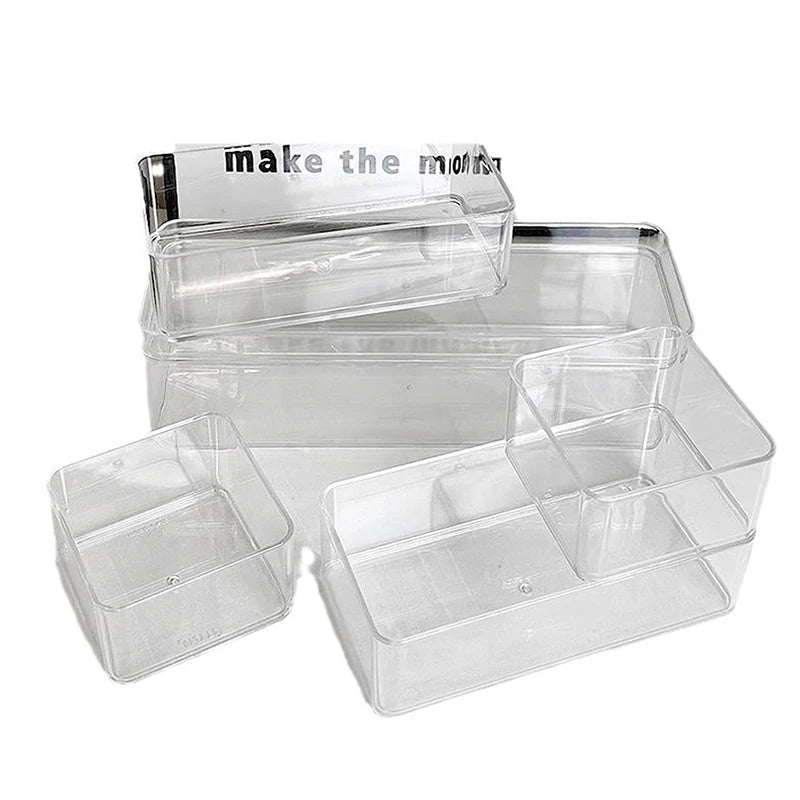 Transparent Cosmetic Makeup Acrylic Makeup Brush Tool Storage Box Case Make-up Brush Holder Table Organizer Makeup Tool