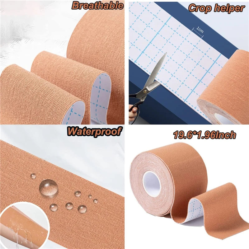 2 Stücke Kinesiologie Tape Erste Hilfe Verband Gym Fitness Sport Elastischer Klebstoff Strain Injury Tapes Knie Muscle Pain Relief Aufkleber