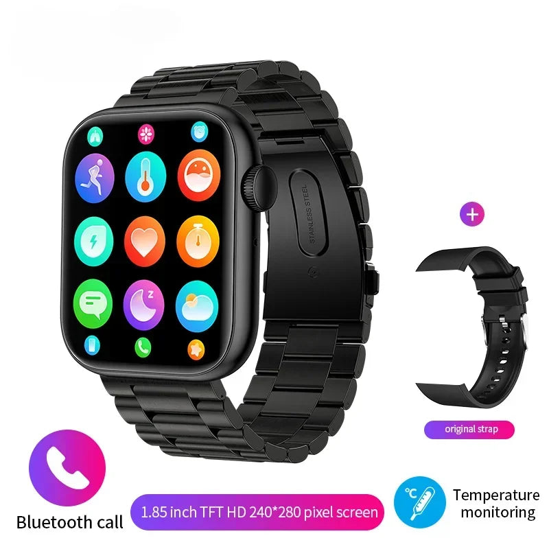 Montre connectée Xiaomi 2024 avec chargement sans fil, appels Bluetooth, montre connectée pour hommes et femmes, bracelet de fitness, cadran personnalisé