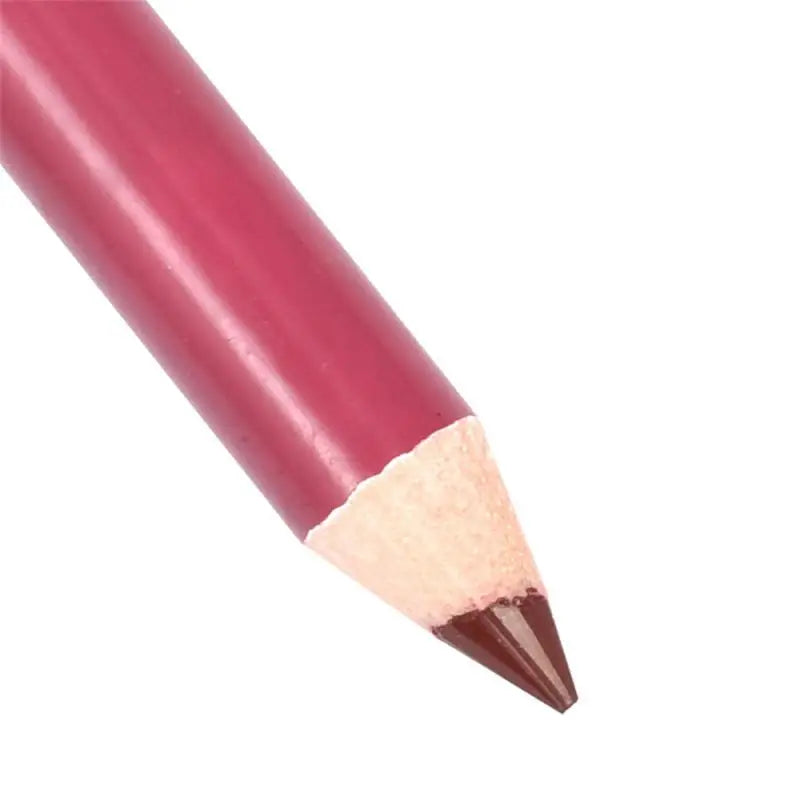 1PC Professioneller Holz-Lippenkonturstift, wasserdicht, für Damen, charmanter Lippenkonturstift, weicher Make-up-Stift, langlebiges Kosmetik-Werkzeug für Damen, 28 Farben