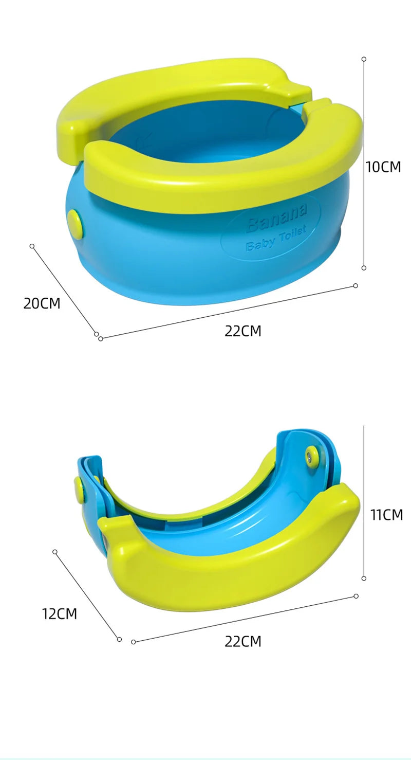 Siège de toilette portable Banana Tourist Potty Pot pour enfants Siège d'apprentissage de la propreté Siège de toilette pour enfant Pot portable Urinoir pour enfant