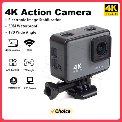 2024 NEW Action Camera 4K60FPS with wifi remote control, electronic image stabilization, suitable for diving and outdoor sports - ActiveLifeTech