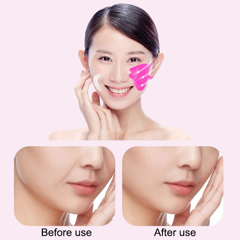 Silicone Face Lifting Facial Mask Lift Ear Patches Diminish Fine Rose Fragrance Stretch Soft Lift Prevent Sagging Facial Beauty