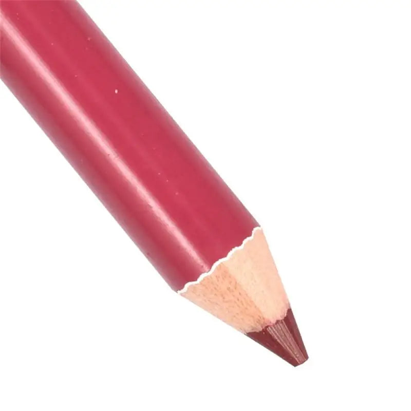 1PC Professioneller Holz-Lippenkonturstift, wasserdicht, für Damen, charmanter Lippenkonturstift, weicher Make-up-Stift, langlebiges Kosmetik-Werkzeug für Damen, 28 Farben