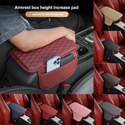 Car Armrest Box Booster Pad with Side Storage - ActiveLifeTech