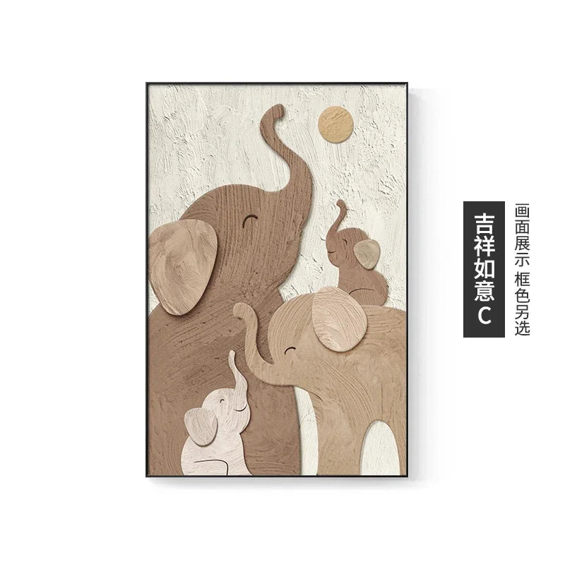 Luxury Elephant Wall ArtMural