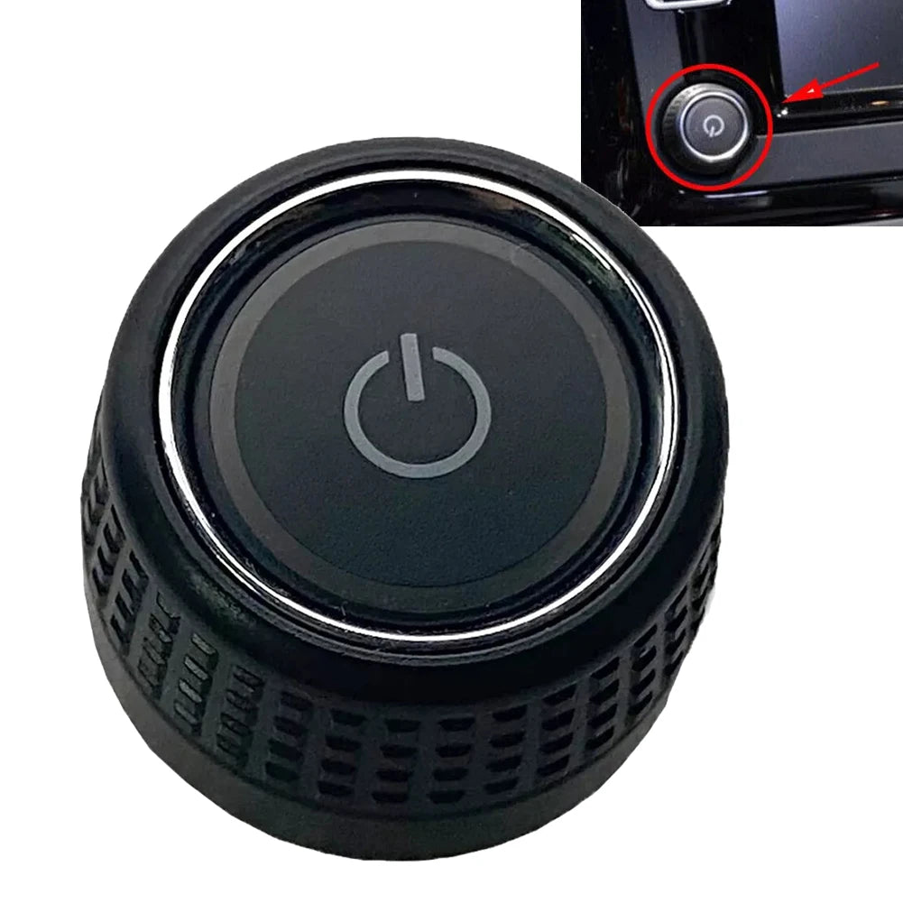 Auto Car Radio Knob Switch Button Turn Knob For Golf 6 For Skoda 6C0919603 Radio CD Control Rotary Knob Switch Button