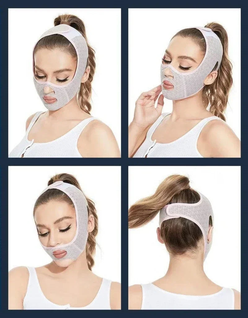 Kinn-Wangen-Schlankheitsbandage, V-Shaper, Schönheits-Facelifting, Sculpting, Schlafmaske, wiederverwendbarer Gesichts-V-Linien-Shaping-Werkzeuggürtel