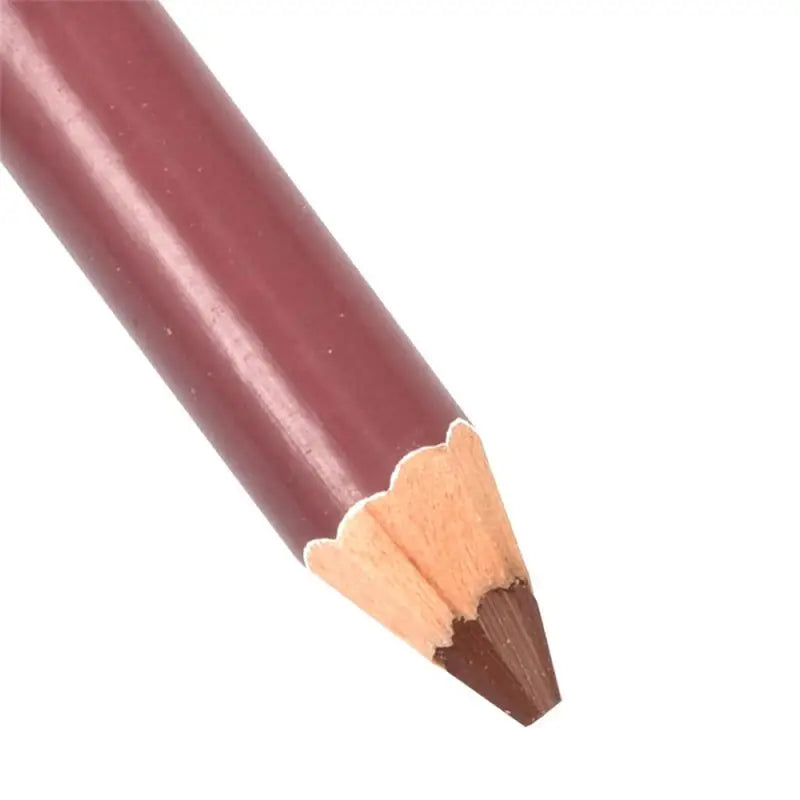 1PC Professioneller Holz-Lippenkonturstift, wasserdicht, für Damen, charmanter Lippenkonturstift, weicher Make-up-Stift, langlebiges Kosmetik-Werkzeug für Damen, 28 Farben