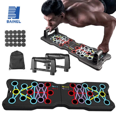 Multi-Function Push Up Board Foldable Push-Up Rack ABS Training Board Push Up Bars Exercise Men Fitness Equipment for Home Gym - ActiveLifeTech