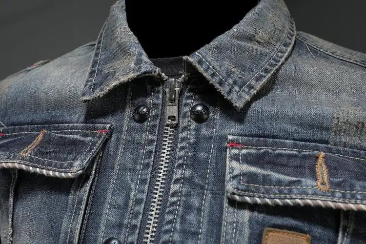 Klassische Retro-Jeansjacke für Herren