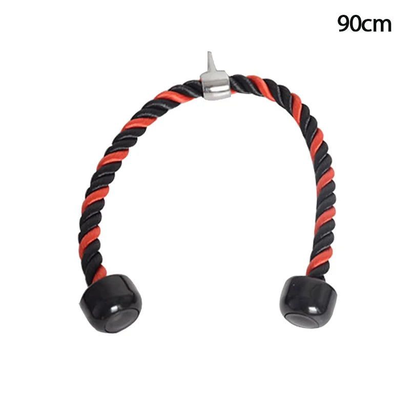 Gym Triceps Ropes Single Double Head Fitness Heavy Duty Pull Down Handles Back Arm Muscle Training Rope Pulley Cable Machine