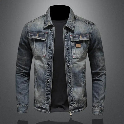 Men's Retro Classic Denim Jacket - ActiveLifeTech