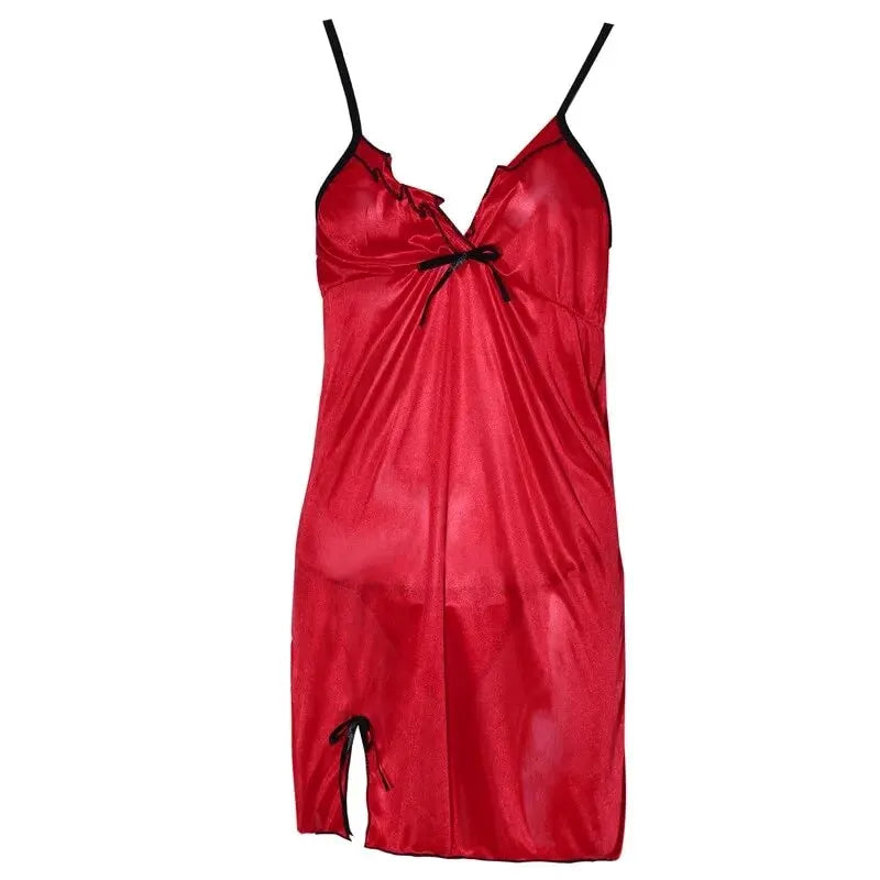 Sommer Neue Damen Hosenträger Spitze Sexy V-Ausschnitt Spitze Spitze Spitze Saum Leicht Geschlitzt Damen Sexy Kleid Pyjamas