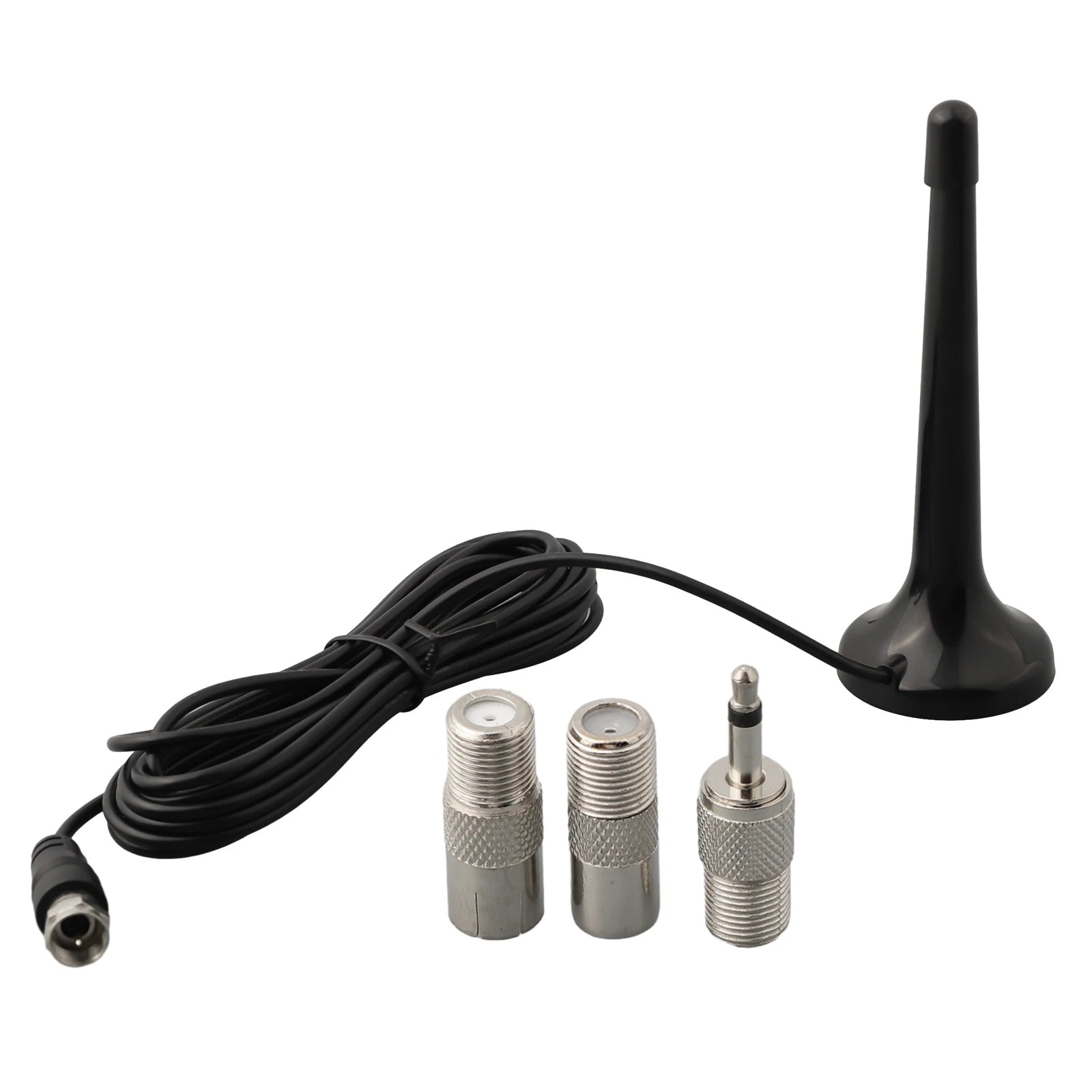 3meters FM Radio Antenna DAB Telescopic Antenna With Magnetic Base 3Plug Adapters Home Indoor TV Radio Tools Accessories