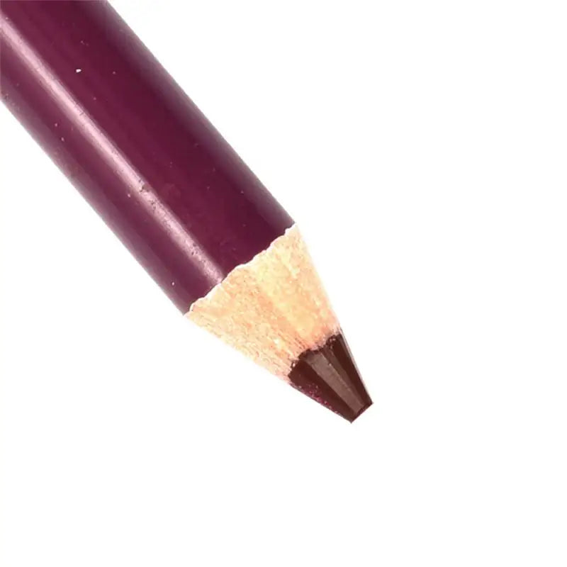 1PC Professioneller Holz-Lippenkonturstift, wasserdicht, für Damen, charmanter Lippenkonturstift, weicher Make-up-Stift, langlebiges Kosmetik-Werkzeug für Damen, 28 Farben