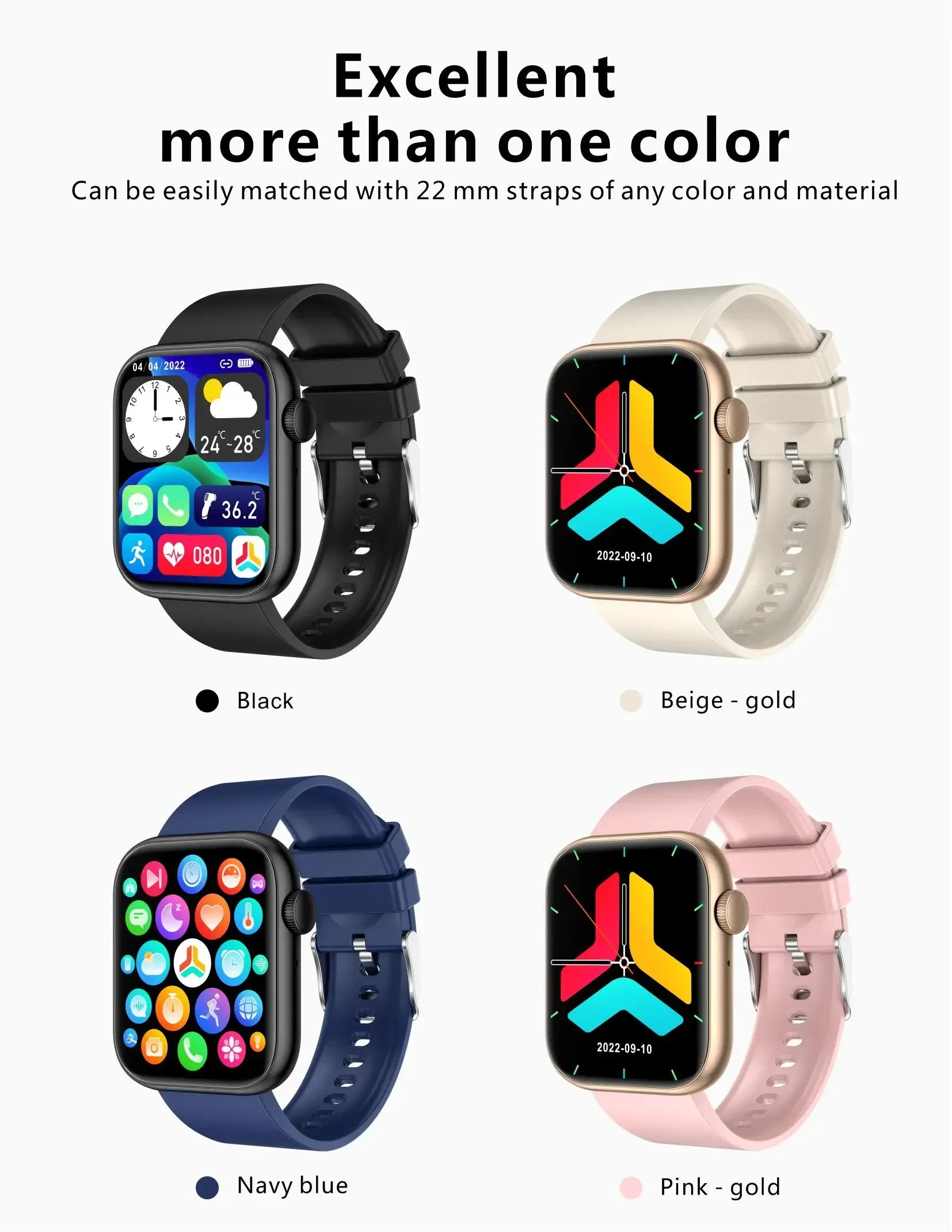 Montre connectée Xiaomi 2024 avec chargement sans fil, appels Bluetooth, montre connectée pour hommes et femmes, bracelet de fitness, cadran personnalisé