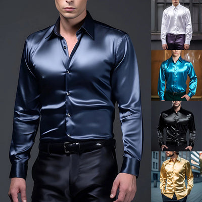 Casual Satin Silk Shirts - ActiveLifeTech