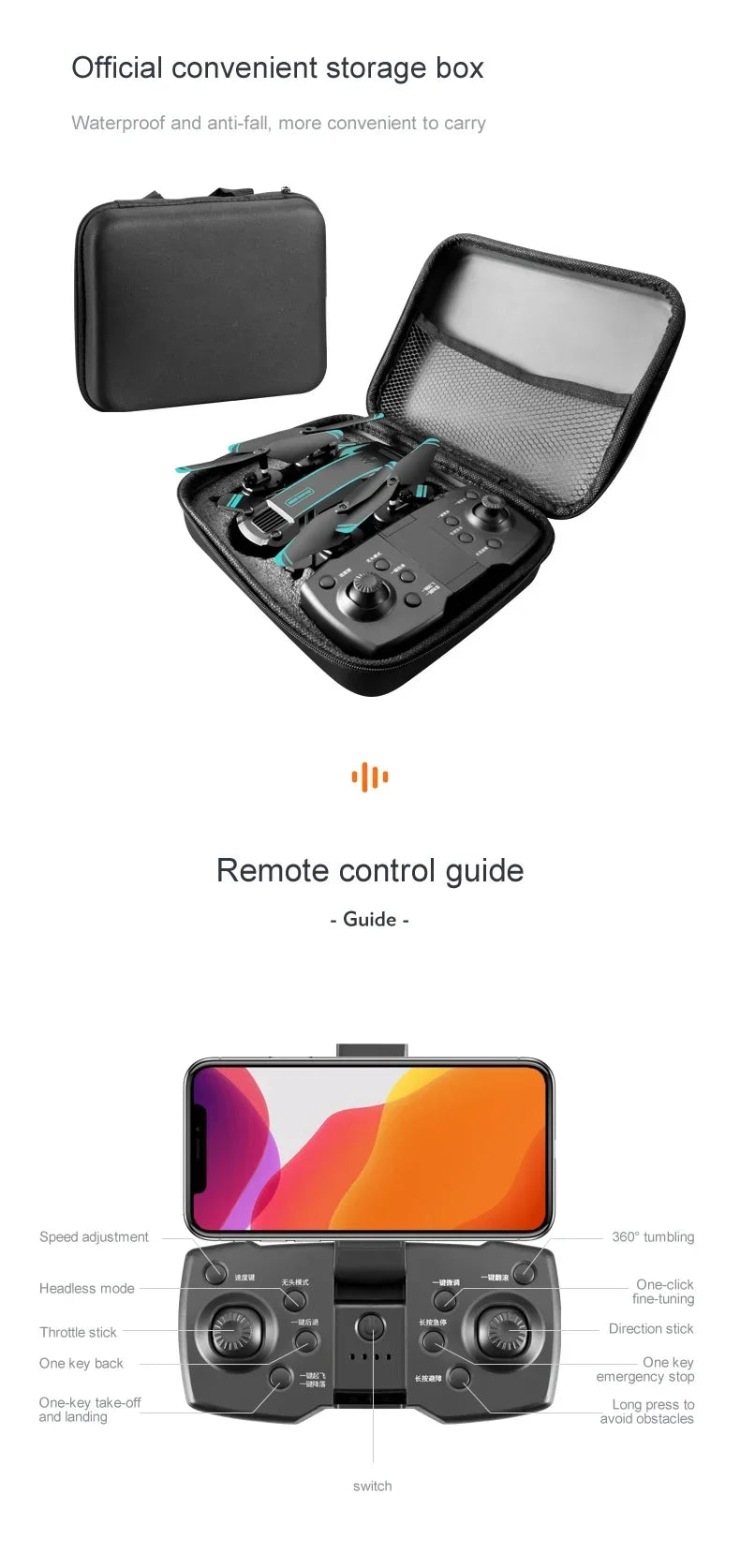 Xiaomi MIJIA G6Pro Professionelle faltbare Luftdrohne HD-Kamera bürstenloser GPS FPV WIFI Hindernisvermeidung RC-Helikopter Geschenke