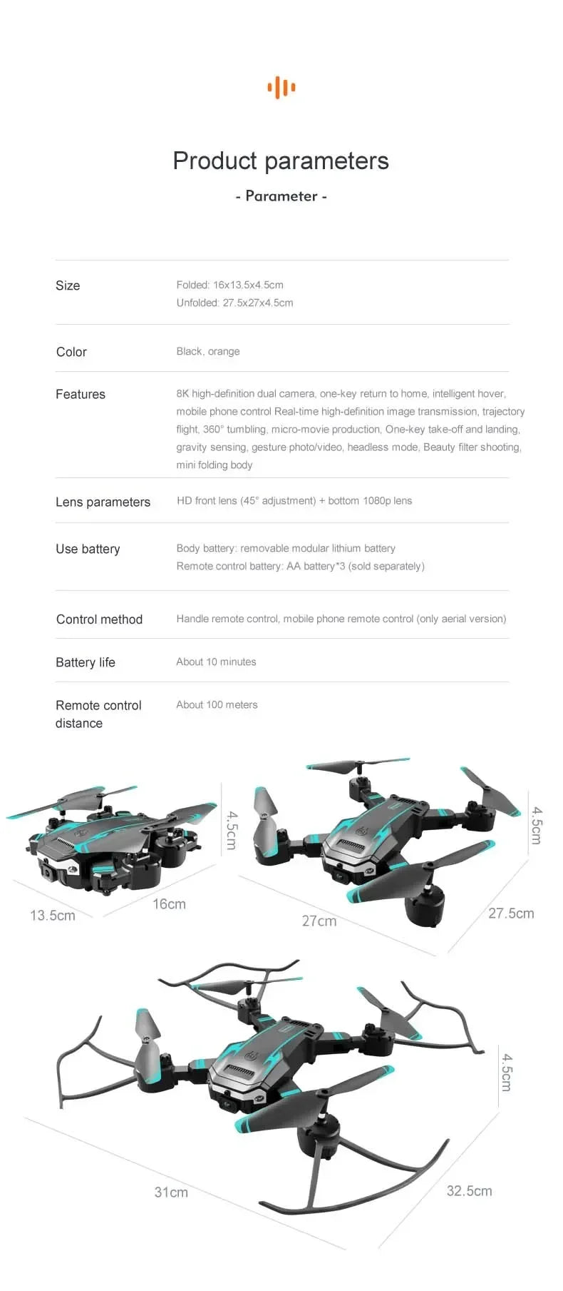 Xiaomi MIJIA G6Pro Professionelle faltbare Luftdrohne HD-Kamera bürstenloser GPS FPV WIFI Hindernisvermeidung RC-Helikopter Geschenke