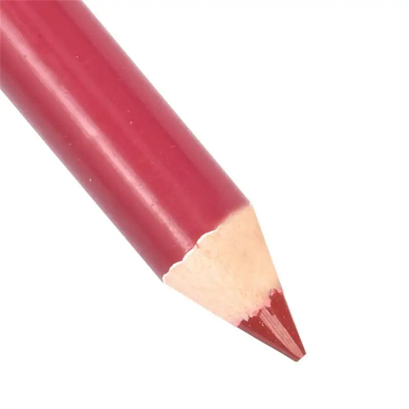 1PC Professioneller Holz-Lippenkonturstift, wasserdicht, für Damen, charmanter Lippenkonturstift, weicher Make-up-Stift, langlebiges Kosmetik-Werkzeug für Damen, 28 Farben