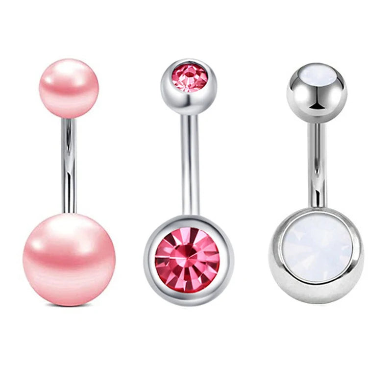 5-12pc/Set Cute Dangle Belly Ring Pack 14G Navel Piercing Bulk Sexy Belly Ring Set Belly Button Ring Lot Pircing Ombligo Jewelry