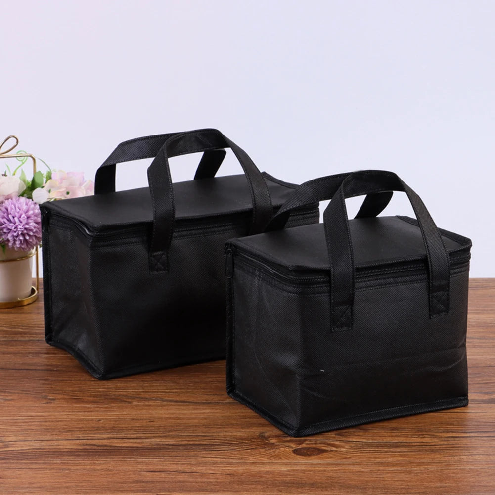 Food Thermal Bag Picnic Bag Cookware Storage Bag with Handle Portable Lunch Bag Beer Delivery Bag for Family Outdoor Activities