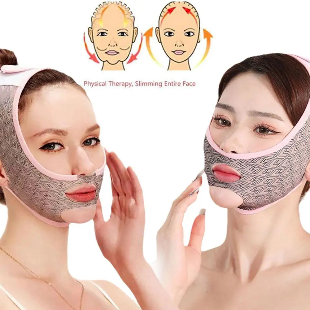 Kinn-Wangen-Schlankheitsbandage, V-Shaper, Schönheits-Facelifting, Sculpting, Schlafmaske, wiederverwendbarer Gesichts-V-Linien-Shaping-Werkzeuggürtel