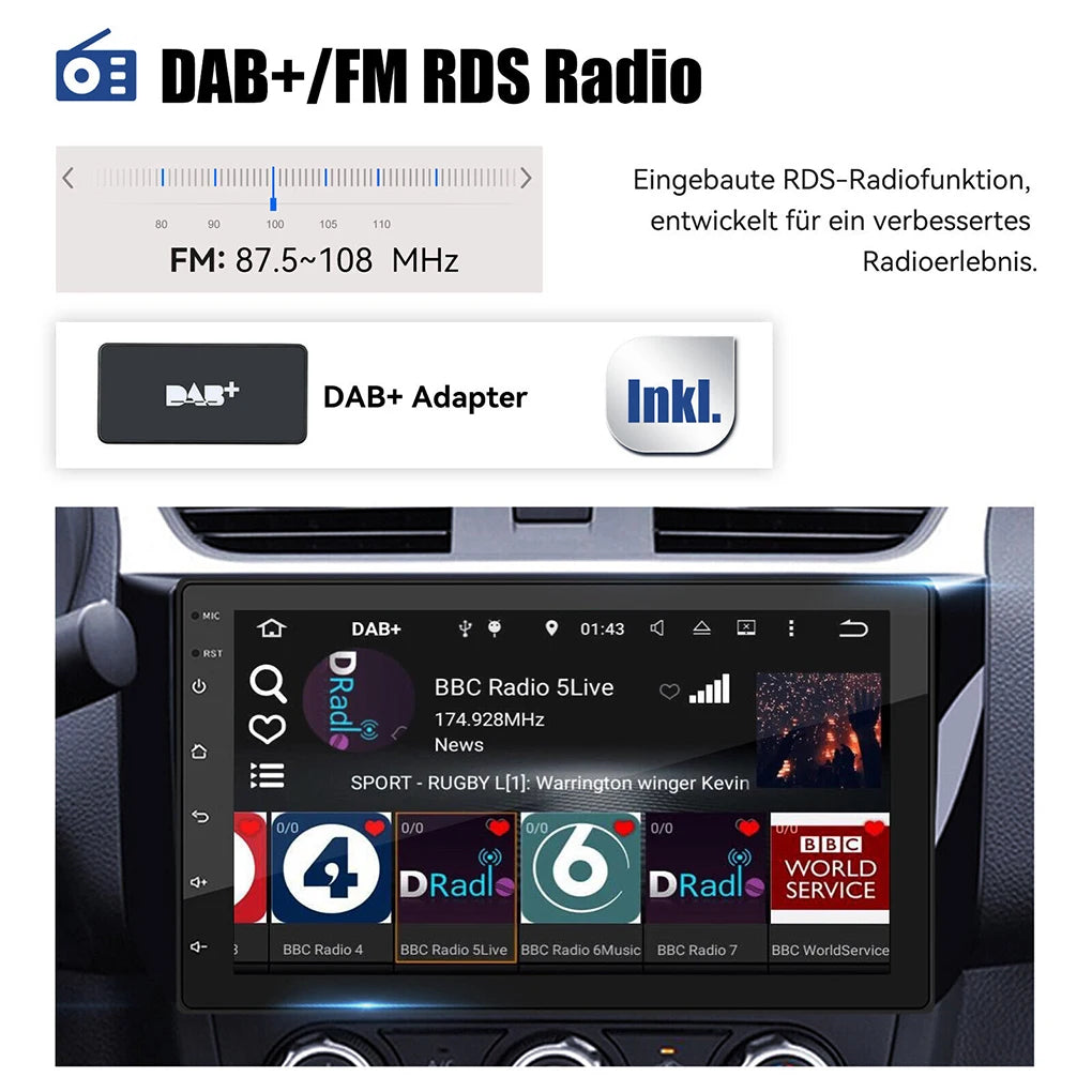 High-End Car Radio With Android System Wireless And Navigation Supports DAB DAB Box