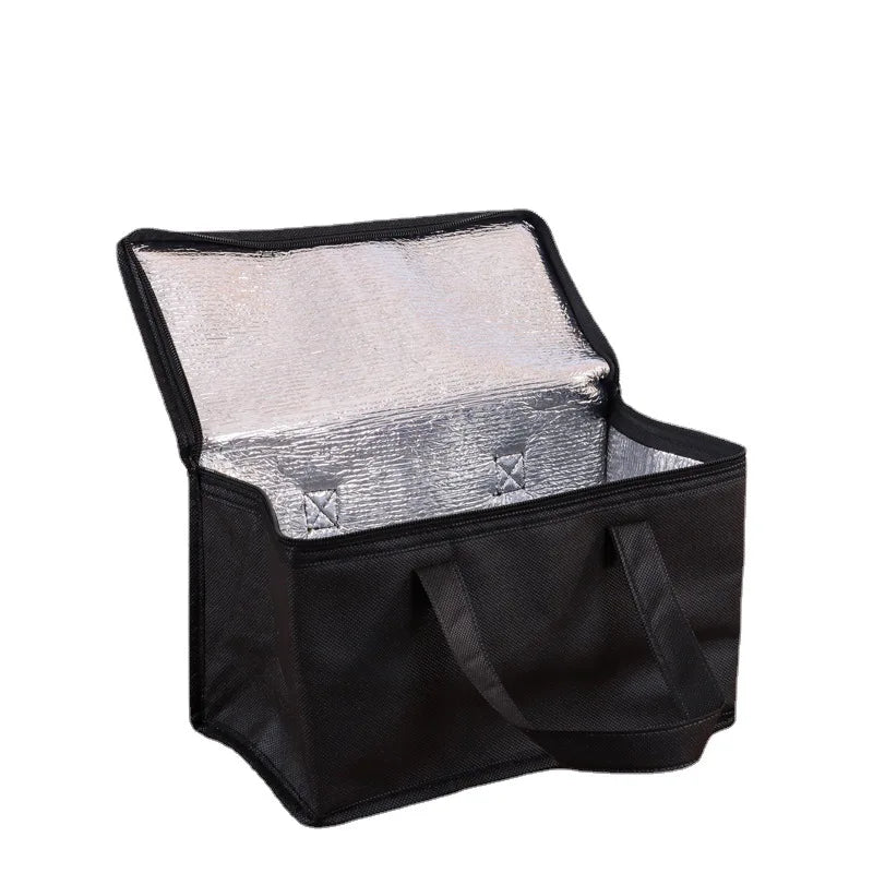 Food Thermal Bag Picnic Bag Cookware Storage Bag with Handle Portable Lunch Bag Beer Delivery Bag for Family Outdoor Activities