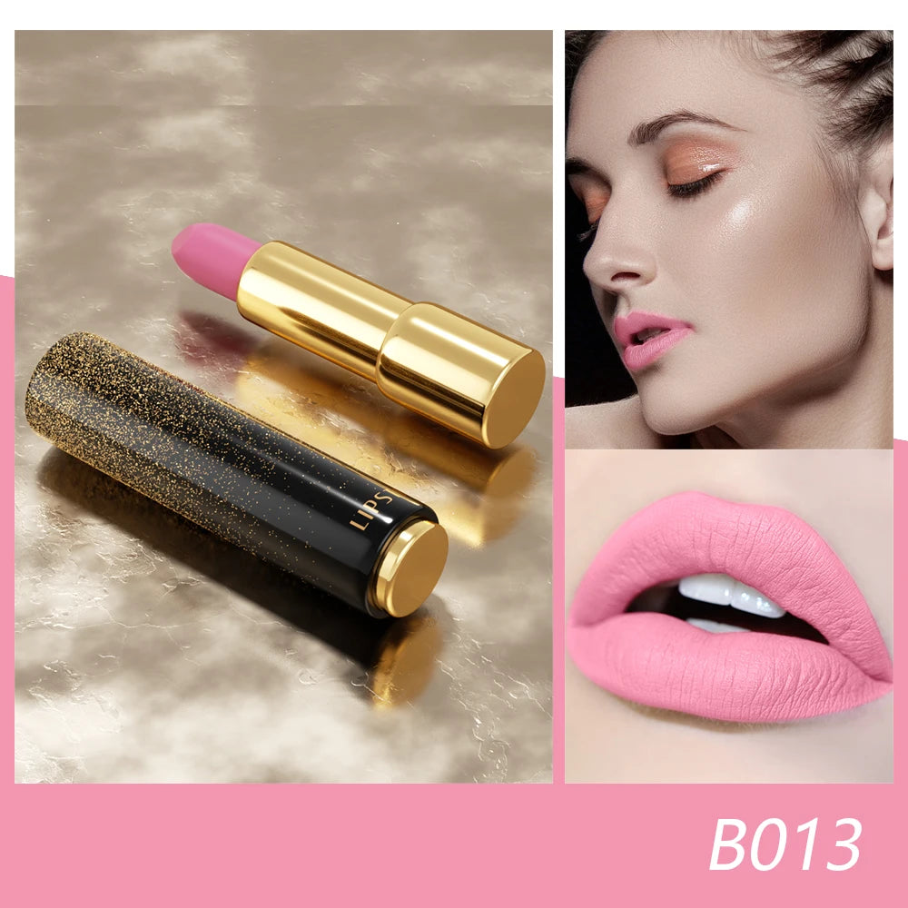 Matte Nude-Lippenstift, samtig, lichtecht, nicht klebend, Nude-Lippenstift, matter Lippenstift, lang anhaltender, wasserfester Lippenstift für Frauen