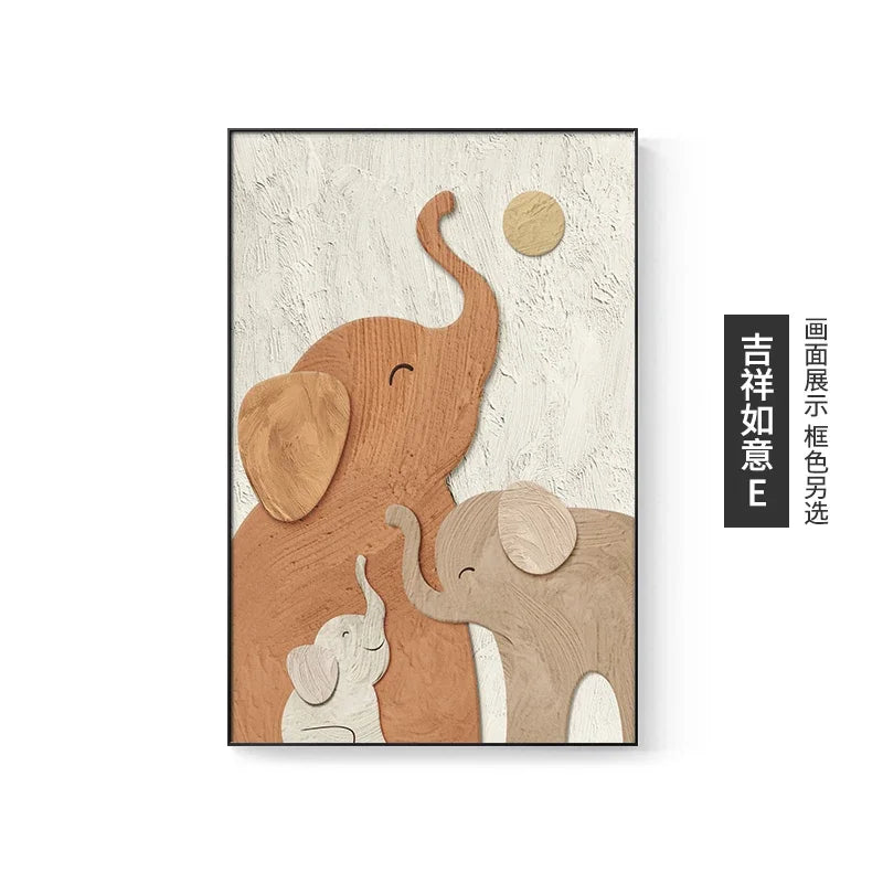 Luxury Elephant Wall ArtMural