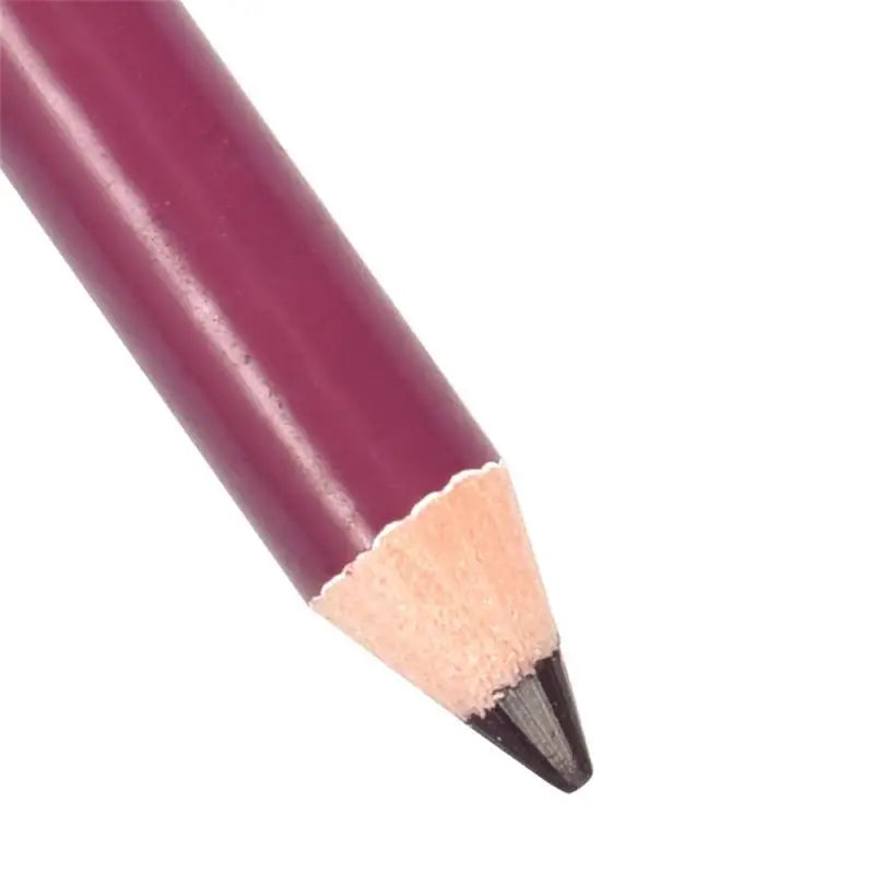 1PC Professioneller Holz-Lippenkonturstift, wasserdicht, für Damen, charmanter Lippenkonturstift, weicher Make-up-Stift, langlebiges Kosmetik-Werkzeug für Damen, 28 Farben