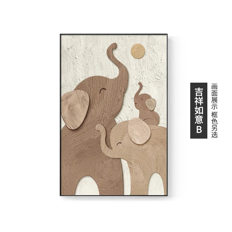 Luxury Elephant Wall ArtMural